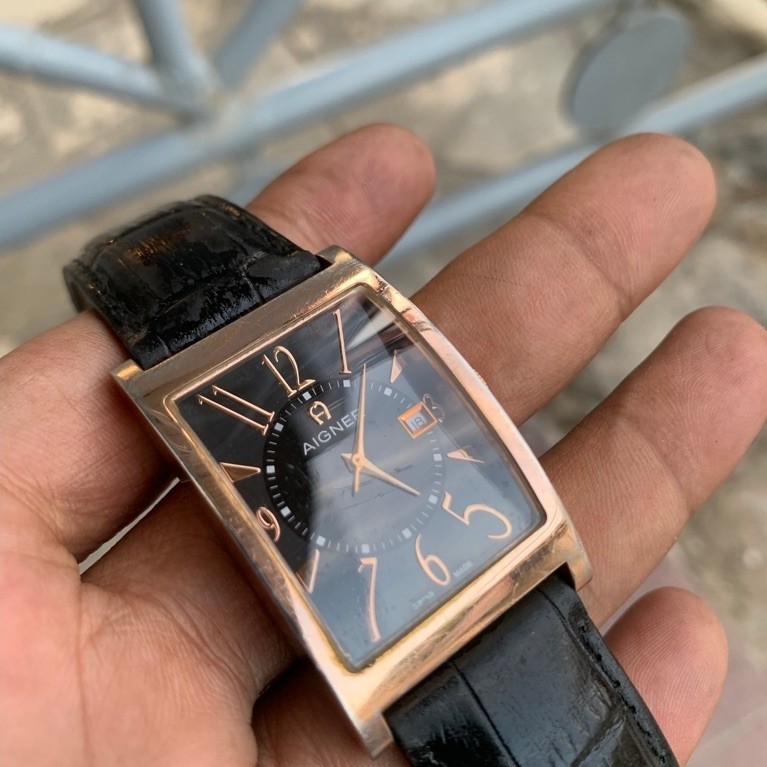 AIGNER Modena A03100 Swiss Made jam tangan pria original preloved/second/bekas