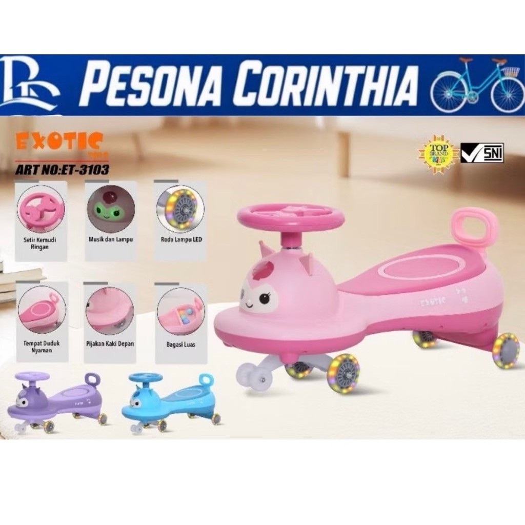 SWING CAR ET-3103 EXOTIC MODEL BARU KUROMI