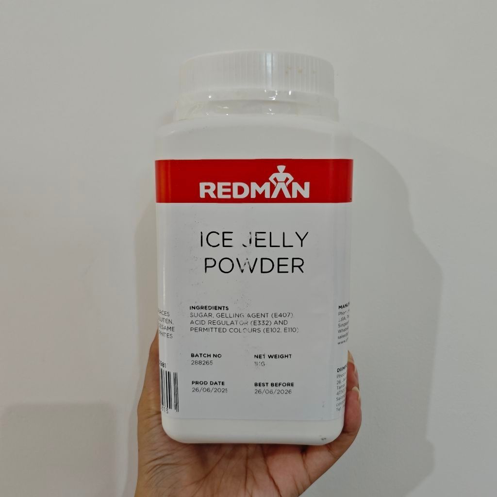 Redman Ice Jelly Powder 1 Kg Halal Bubuk Aiyu Dessert Taiwan