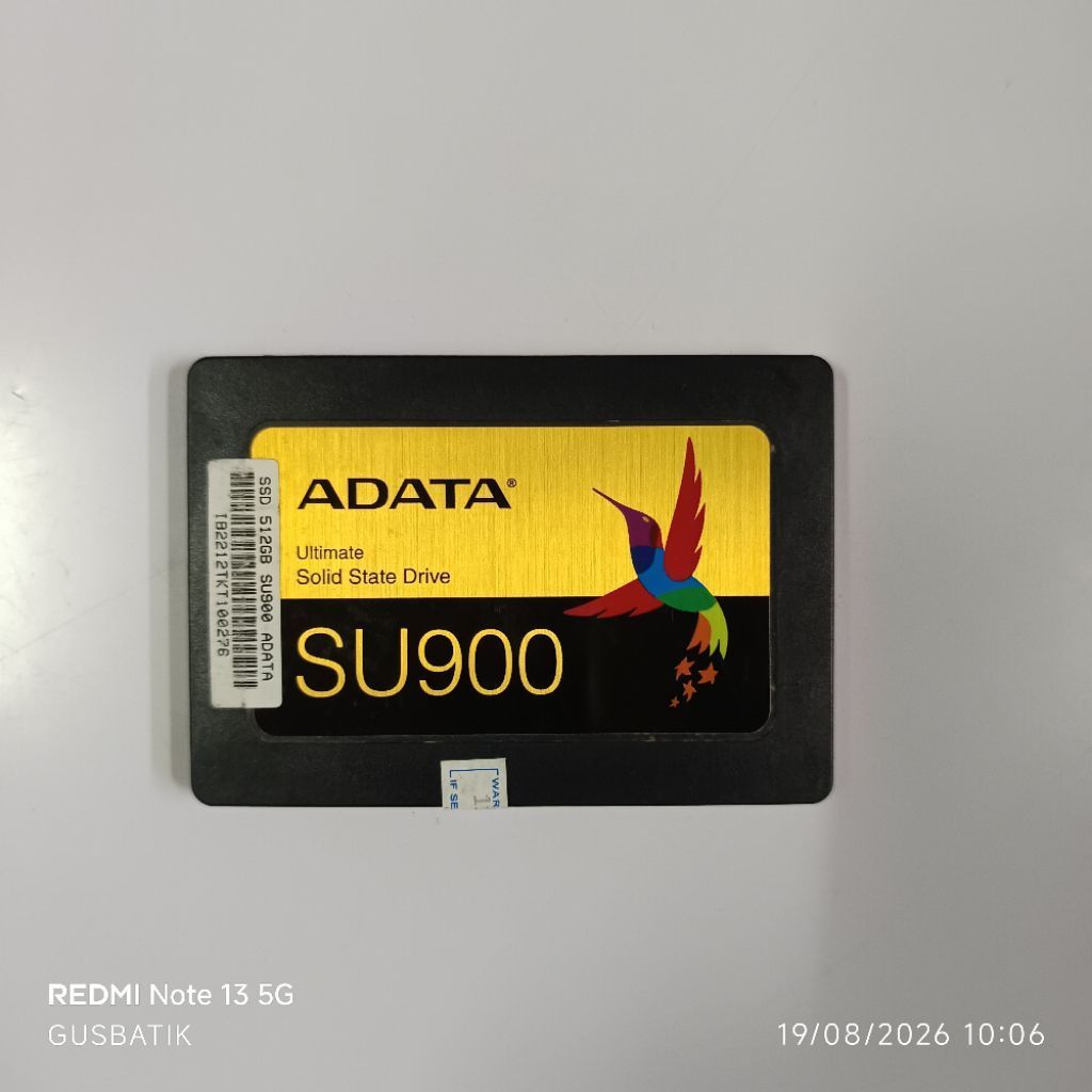ssd sata 2,5 inch 512GB 512 GB adata su900 second original sentinel 100%.