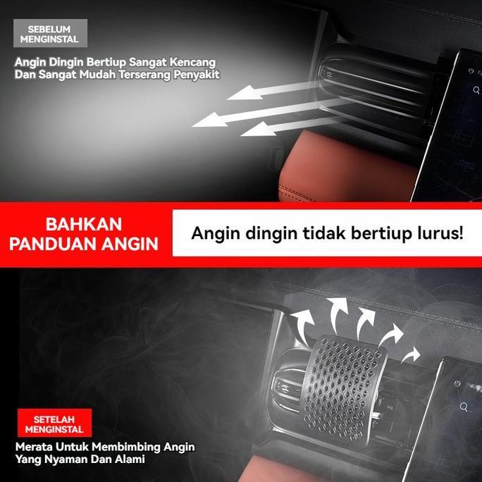 Promo Penutup Ventilasi AC Mobil - Diffuser & Deflektor Angin, Penghilang Embun, Pengatur Arah Udara