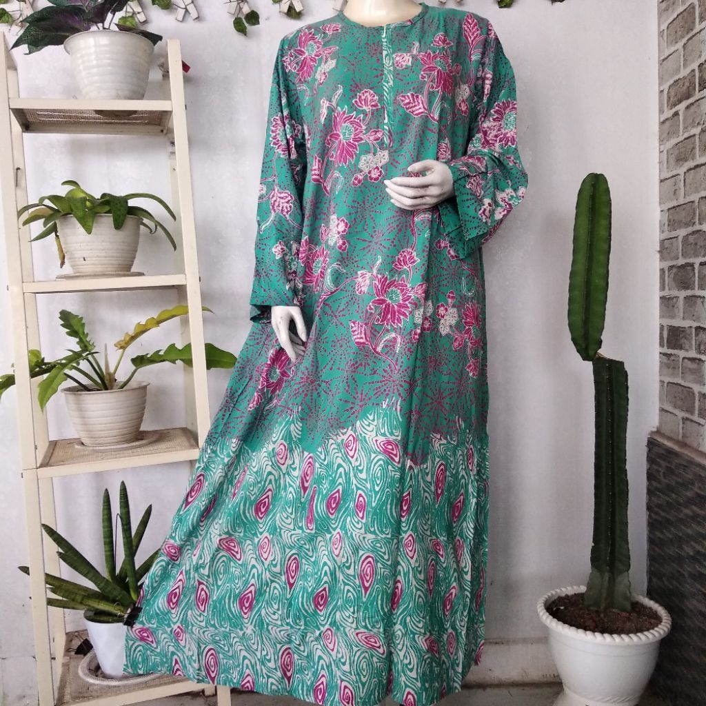 Daster Luza (Ld124,Pb138) Longdress Jumbo Busui Batik Premium Pekalongan