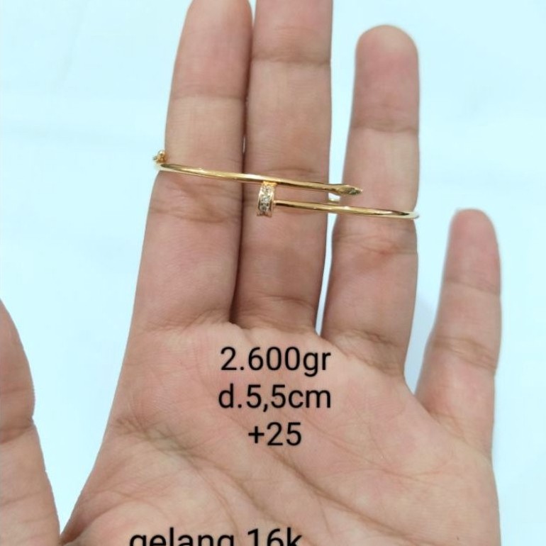 gelang emas 16 karat