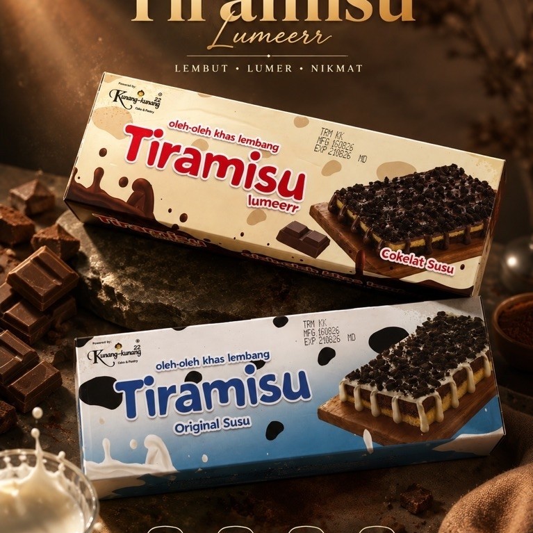 BOLU TIRAMISU OLEH OLEH KHAS LEMBANG / KUNANG KUNANG / AGAM BSHOP