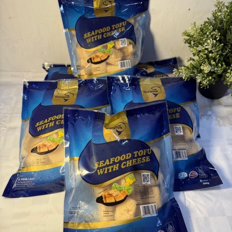GIZIPLUS SEAFOOD TOFU WITH CHEESE 500G / Tofu Cheese