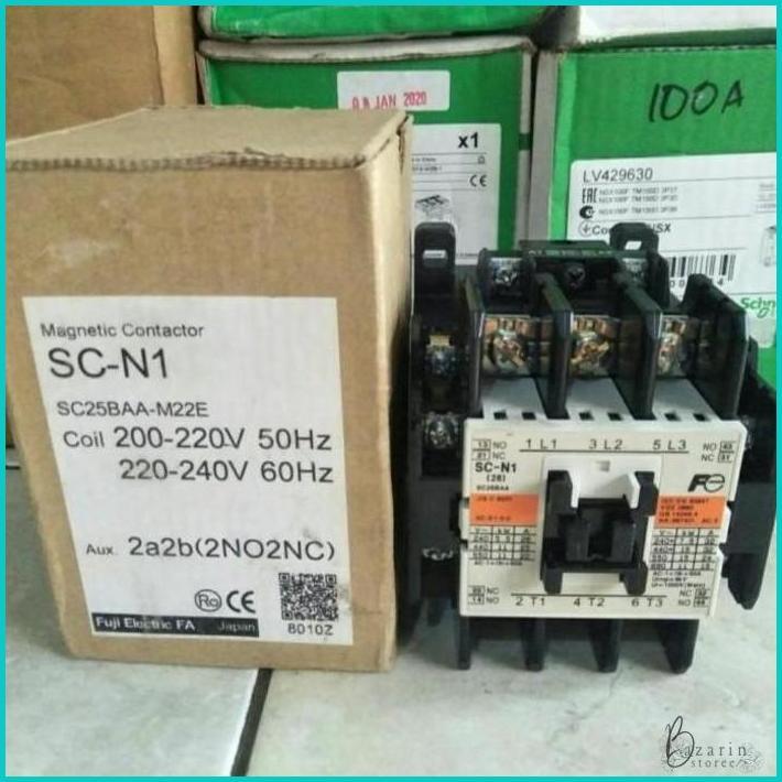 MAGNETIC CONTACTOR FUJI SC-N1 KONTAKTOR FUJI SCN1 SCN-1 MAGNETIK BARU