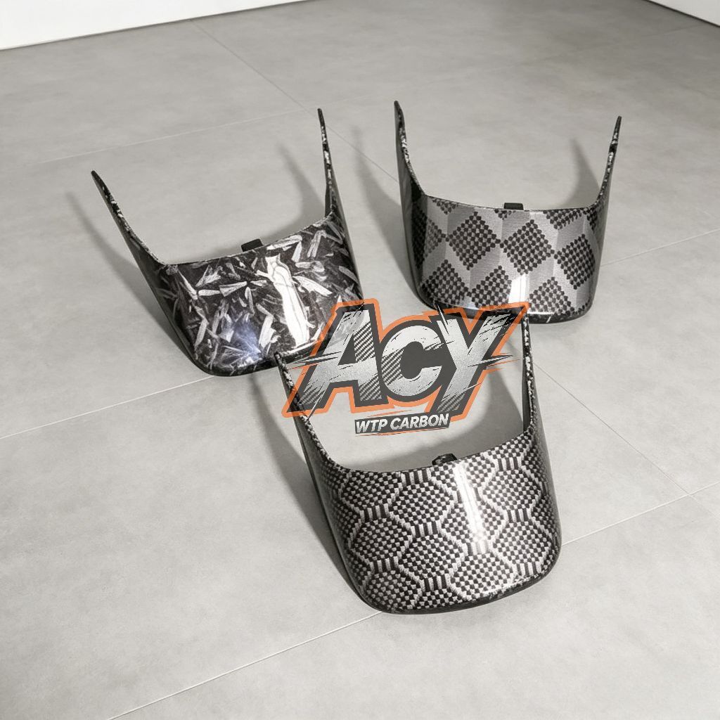 Kepet Talang Air Honda Astrea Grand WTP Carbon Forged Hexagonal Rubik 3D Glossy