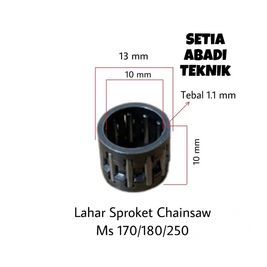 Klahar Sprocket Senso Ms 170/180/250/Needle Bearing Sprocket Chainsaw Ms 170/180/250