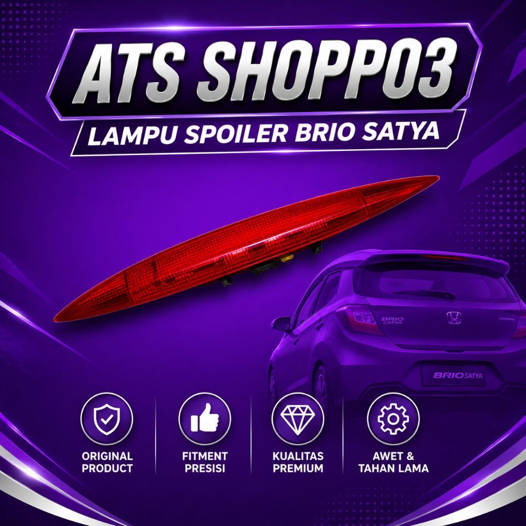 lampu spoiler brio satya original