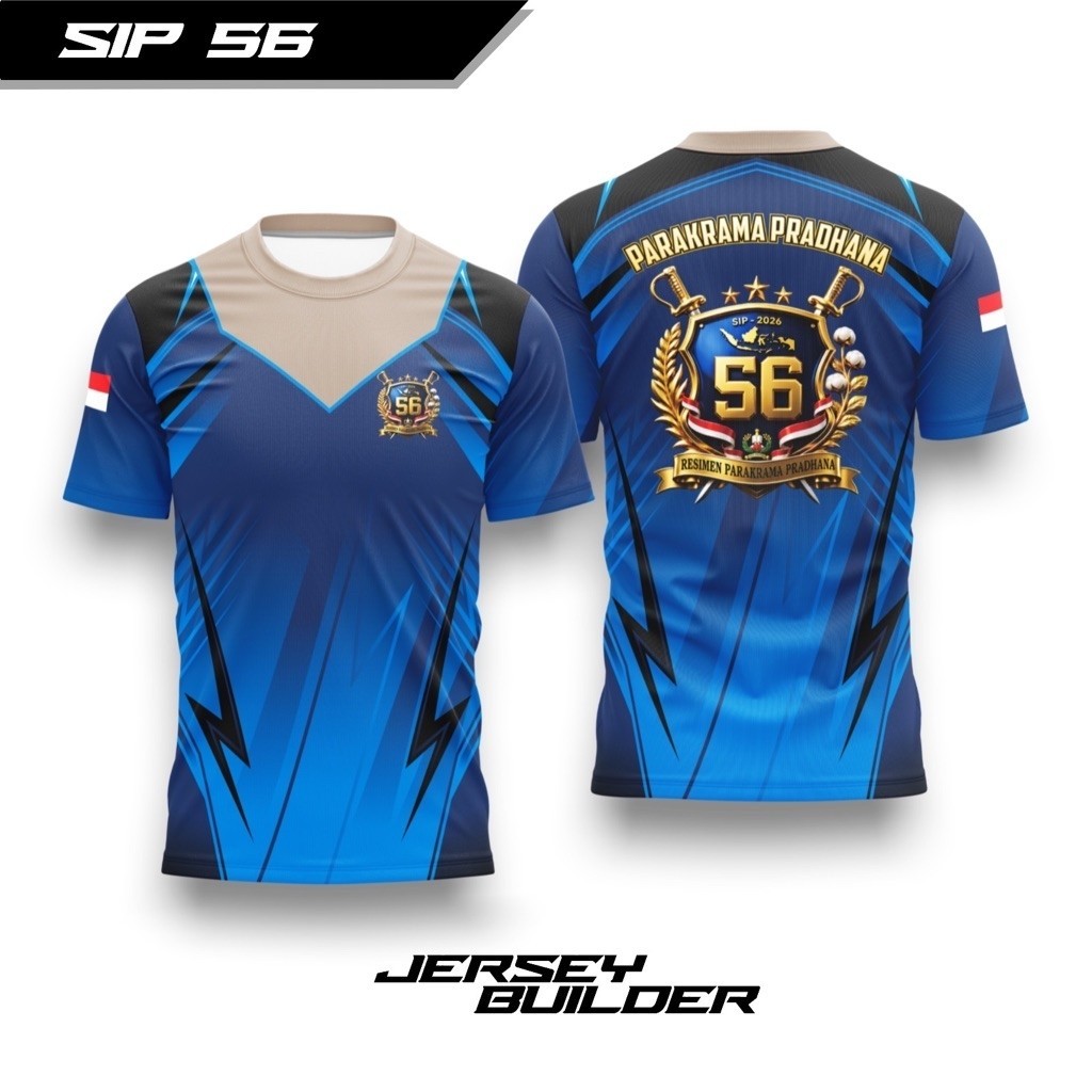 Kaos Jersey SIP 56 Fullprinting / Kaos dalam polisi SETUKPA POLRI / jersey polisi SIP 56 SETUKPA POL