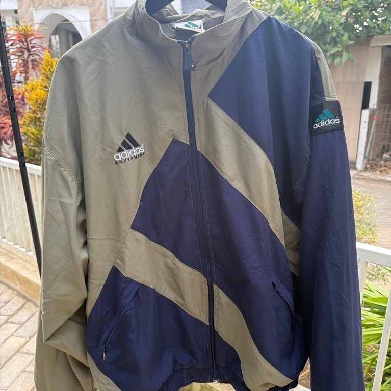 Windbreaker Adidas Equipment Colourblok Big Logo Ultra Rare