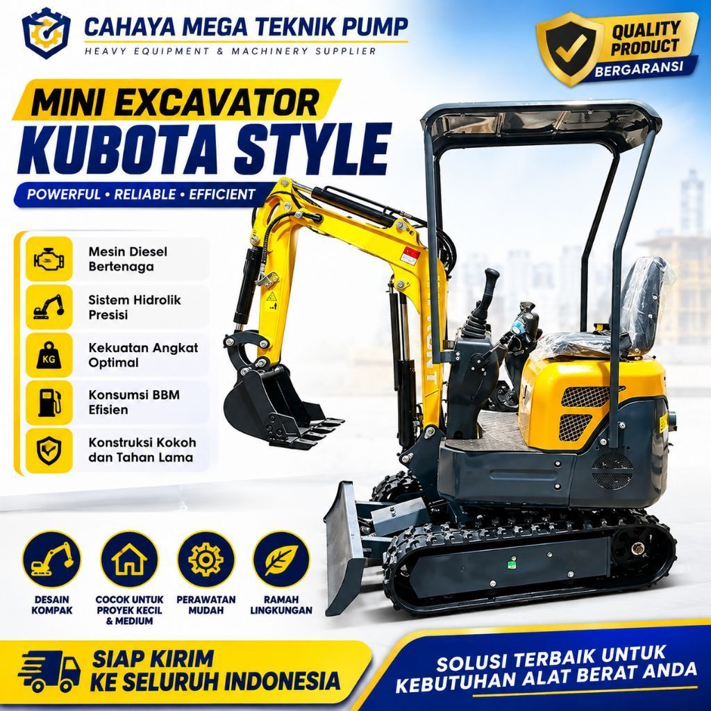 excavator mini 1ton Japan quality alat gali mini efesien untuk proyek