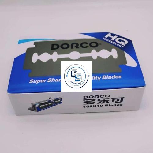 JEJE Silet Dorco Biru Premium 100 Keping Box Biru