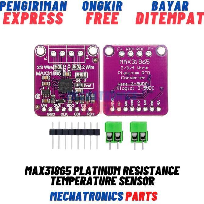Max31865 Platinum Resistance Temperature Sensor Detector Module Temperature Acquisition Rtd/Pt100-Pt