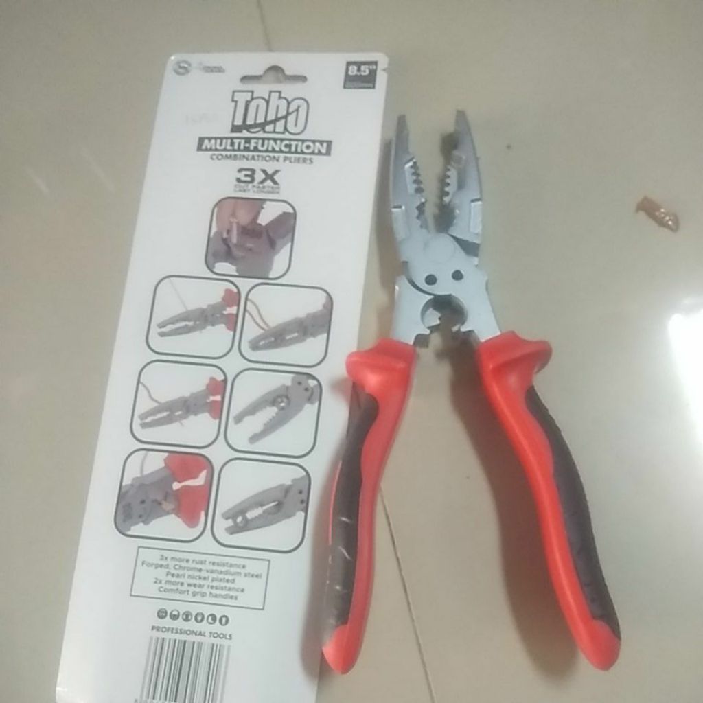 Tang Kombinasi 8" TOHO Multifungsi/TANG CRIMPING PRO TOHO 8 INCH MULTIFUNGSI