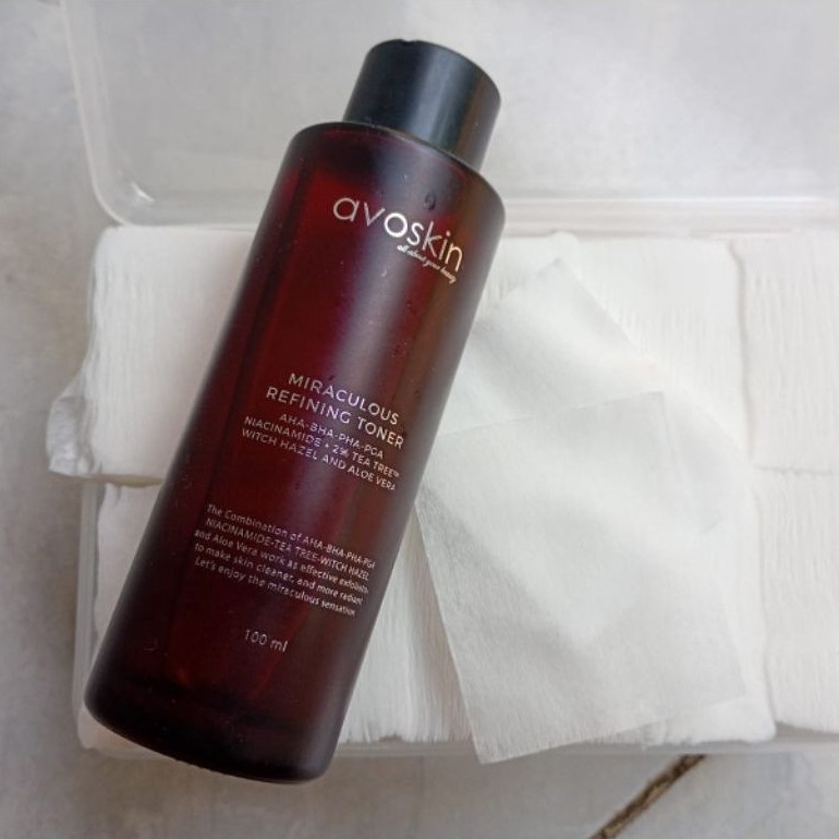 PRELOVED Avoskin Miraculous Refining Toner 100 ml (FREE Kapas 1 kotak)