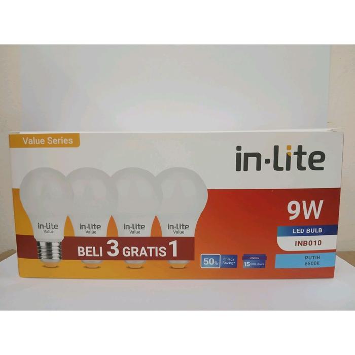 Lampu LED Bohlam In-Lite 9 Watt / Lampu Paket LED Inlite 9 Watt