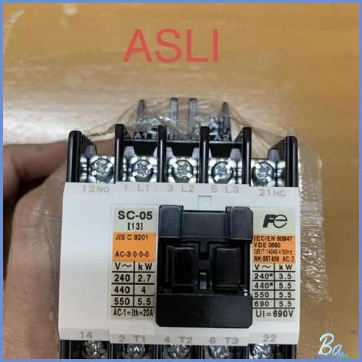 CONTACTOR KONTAKTOR FUJI SC-05 COIL AC 110,220,380 VAC FUJI ELECTRIC TERBARU