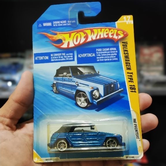 hotwheels Volkswagen type 181 vintage old card