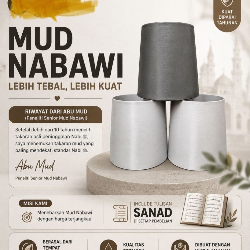 Takaran Beras Mud Nabawi Riwayat Abu Mud