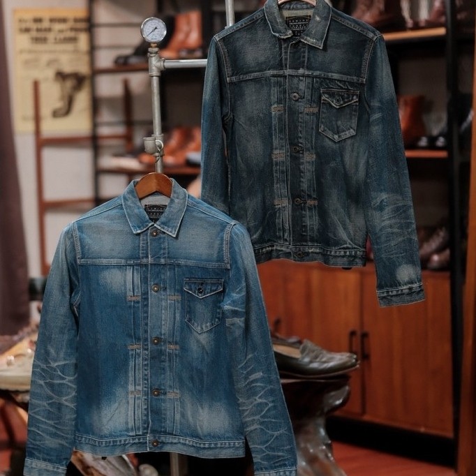 Sewing Oikawa Denim Trucker Jacket Original Made in Japan - Size S & M