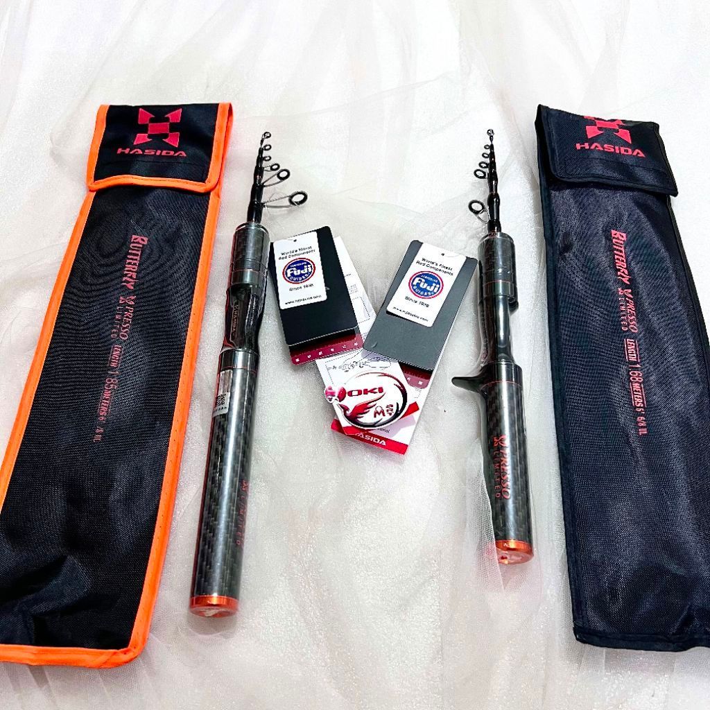 ￼Joran Pancing Teleskopik Hasida Histar BUTTERFLY TELESCOPIC Ring FUJI / Joran UL telescopic spinnin