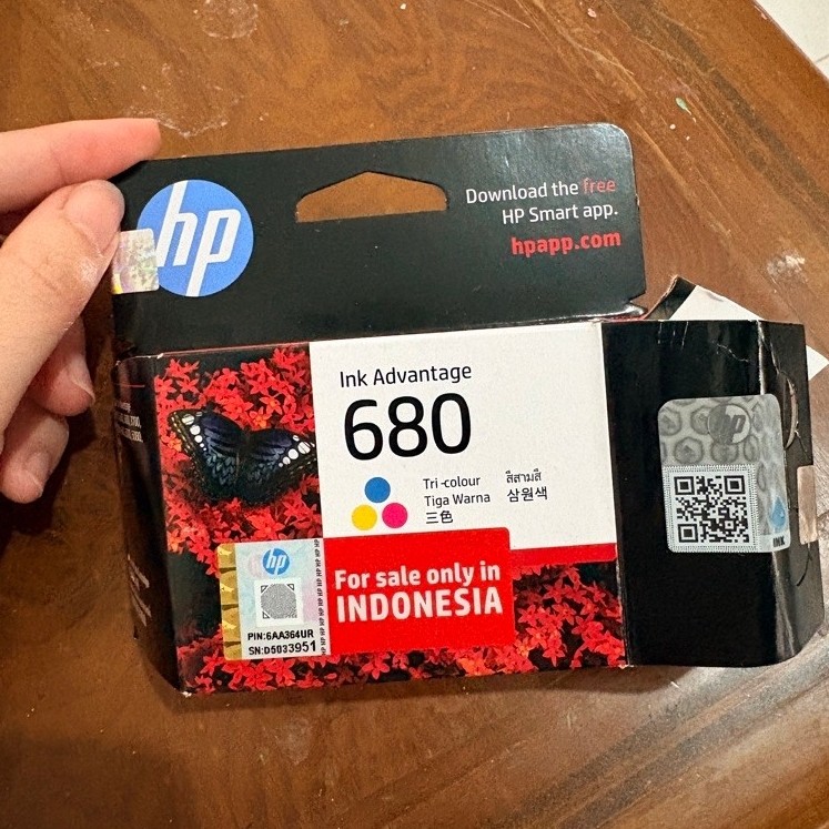 Tinta Printer HP 680