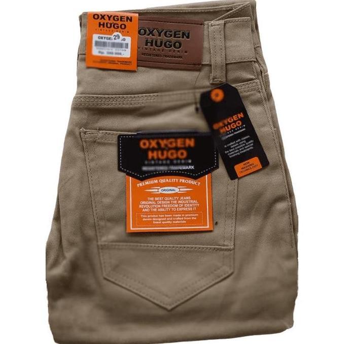 Oxygen HUGO celana jeans pria/celana panjang pria