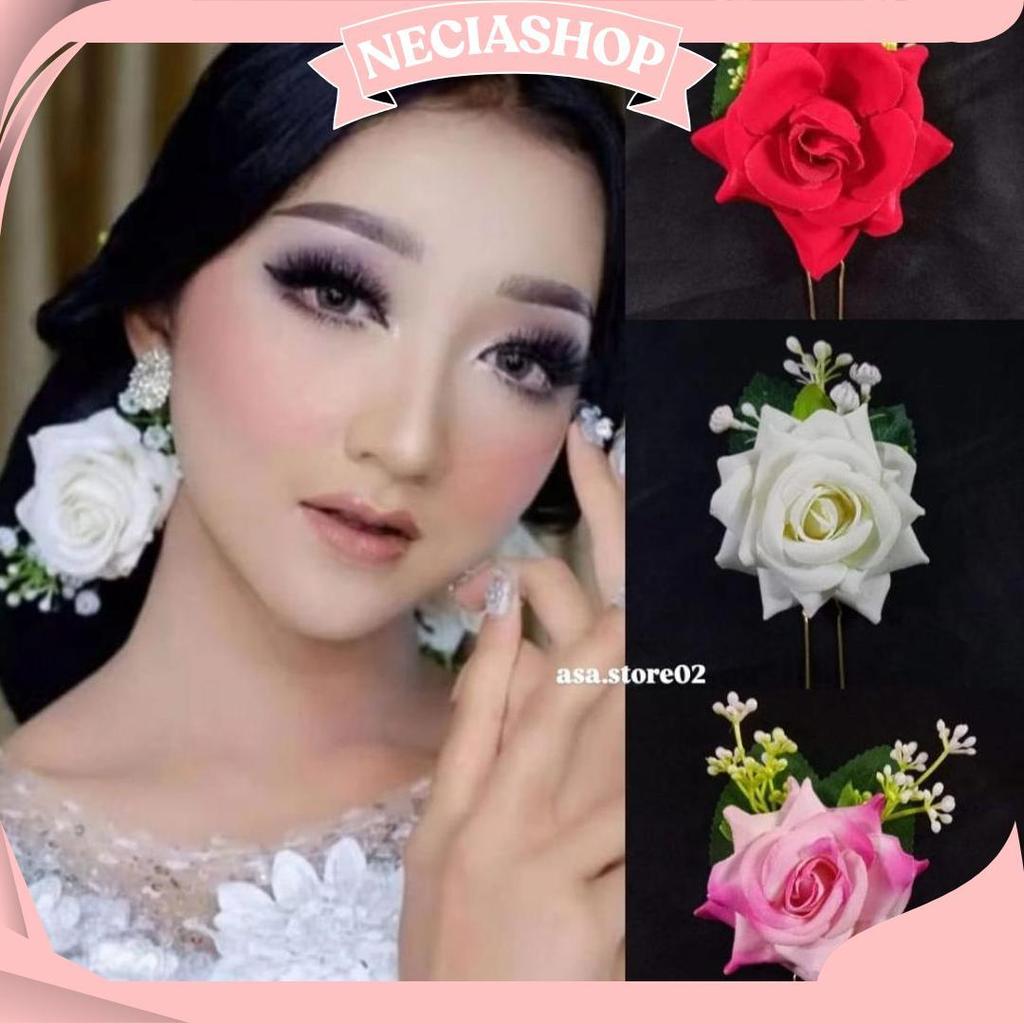 Tusuk Konde Bunga Mawar/Tusuk Konde Rambut Sanggul AS Terlaris