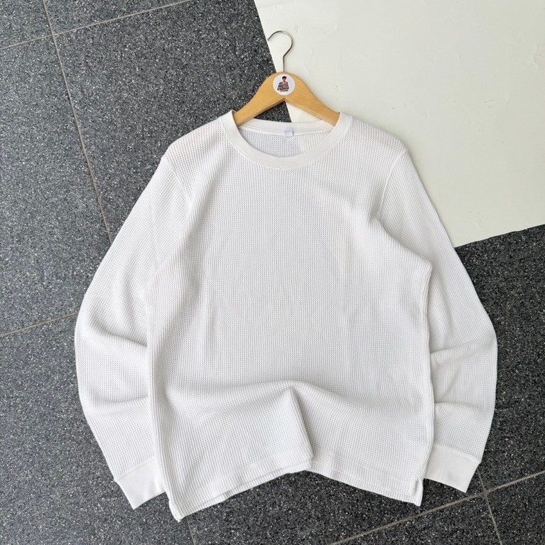 Uniqlo Waffle White Longsleeve
