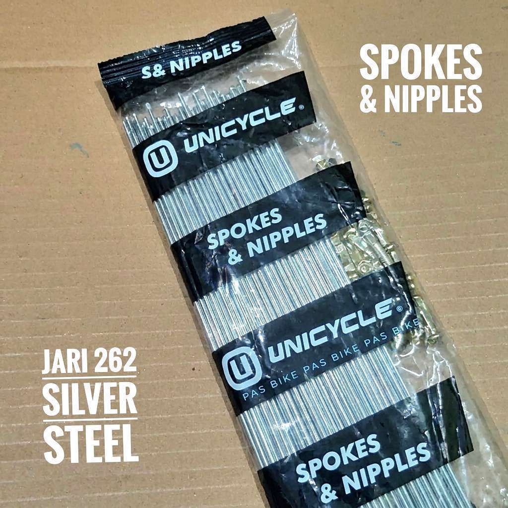 Jari Sepeda 26 Ruji 262 Silver Steel Unicycle