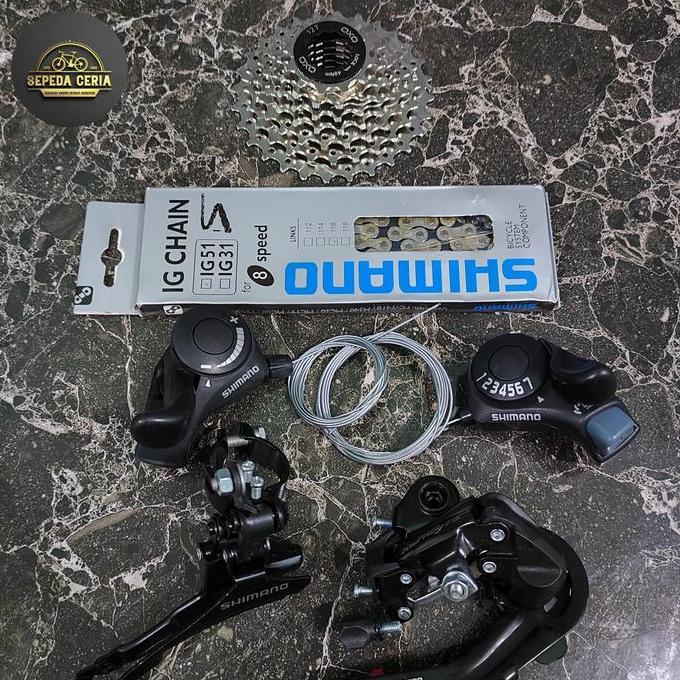 Groupset grupset 3 X 7 Speed Shimano Tourney TX Cassete Original Seli