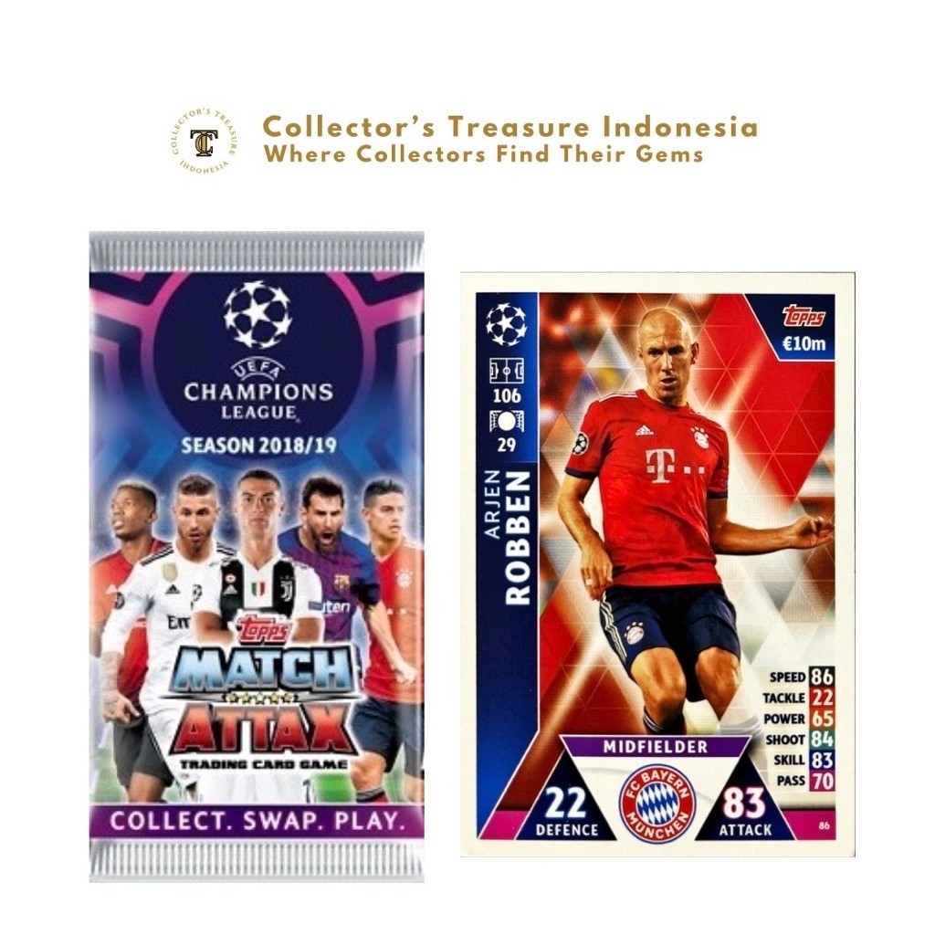 Match Attax UEFA Champions League 18/19 (Per Piece) - Collector's Treasure Indonesia