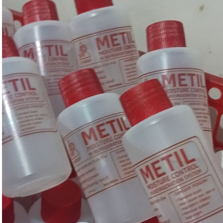 METIL Moisture Control in Refrigeration System botol cair tutup merah