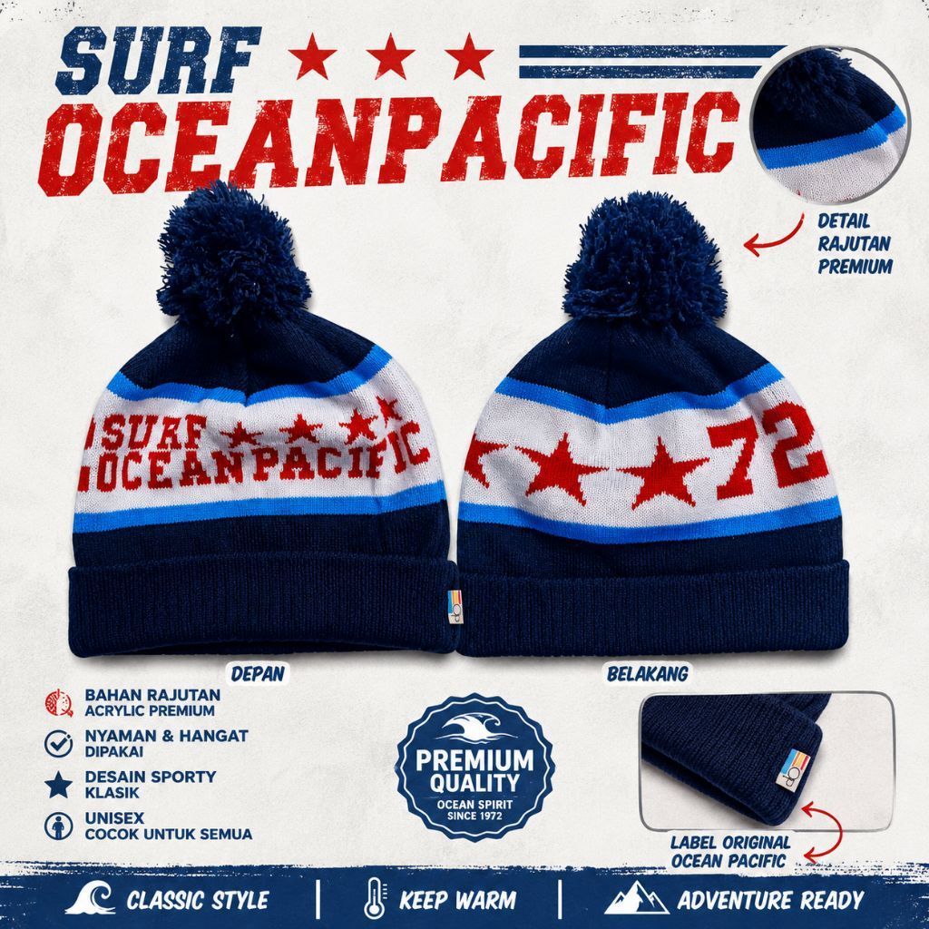 Beanie / kupluk OP Ocean Pacific surf original branded import