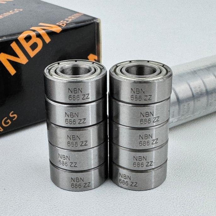 Bearing 686 Zz/686Zz 6X13X5 Mm Nbn Official Original