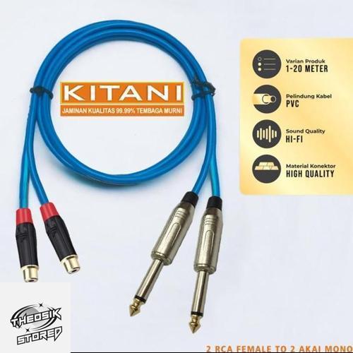 Kabel Audio Kitani RCA Female Geisler to 2 Akai Mono Xsys 1Meter
