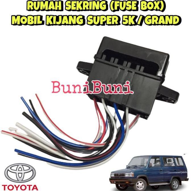 Otocar- Fuse Box / Rumah Sekring Sikring Mobil Kijang Super 5K / Rover / Grand Komplit Sekring