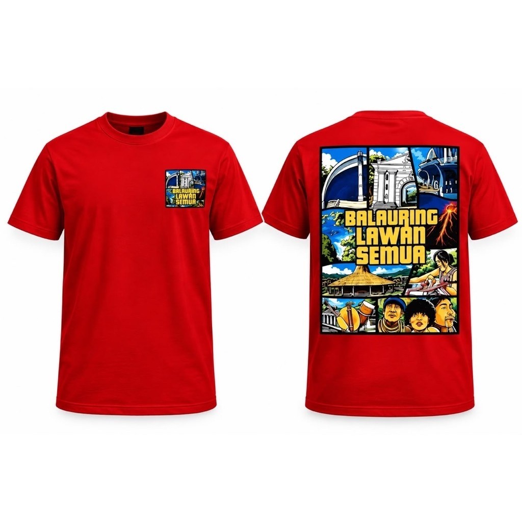 TSHIRT/KAOS TIMUR BALAURING LAWAN SEMUA