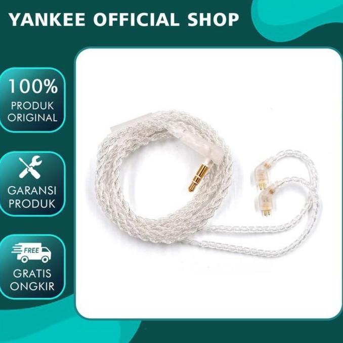 Tripx- Kabel Kz Silver Upgrade With Mic Kz Cable Type B / C Edx Zsn Pro Ultra