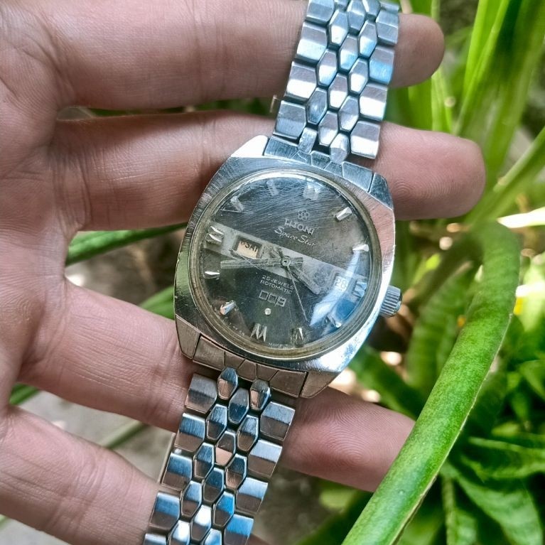 Jam Tangan Vintage Titoni Space Star Matic Original