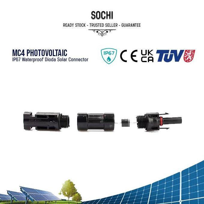 [] PV MC4 Dioda Konektor 1000V  Panel Surya IP67