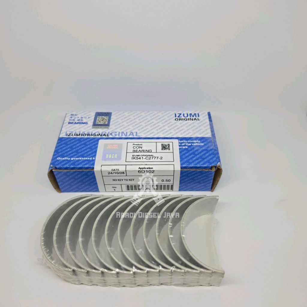 METAL JALAN PC200-7 6D102 IZUMI CONROD BEARING PC200-7 6D102