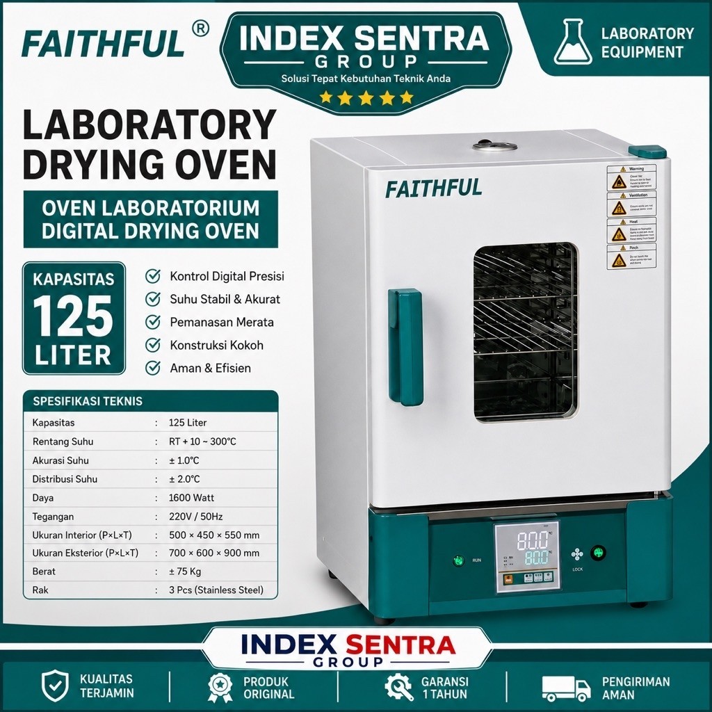 Oven Laboratorium 125 Liter - Laboratory Digital Drying Oven Laboratorium Digital FAITHFUL