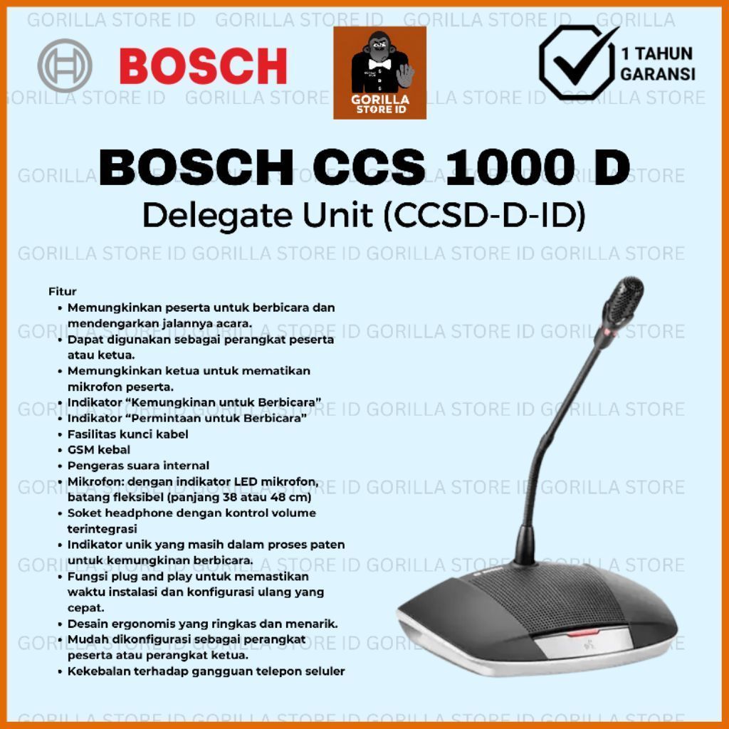 BOSCH CCS 1000 D Delegate Unit CCSD-D-ID
