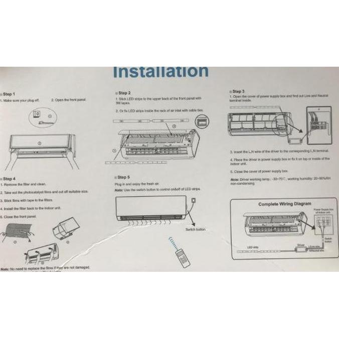 Filter UV Fotokatalis  Untuk AC Split