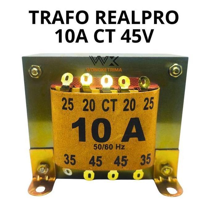 Trafo Realpro 10 Amper Ct 45 Volt 10A Ct 45V 10Amper Ct 45Volt