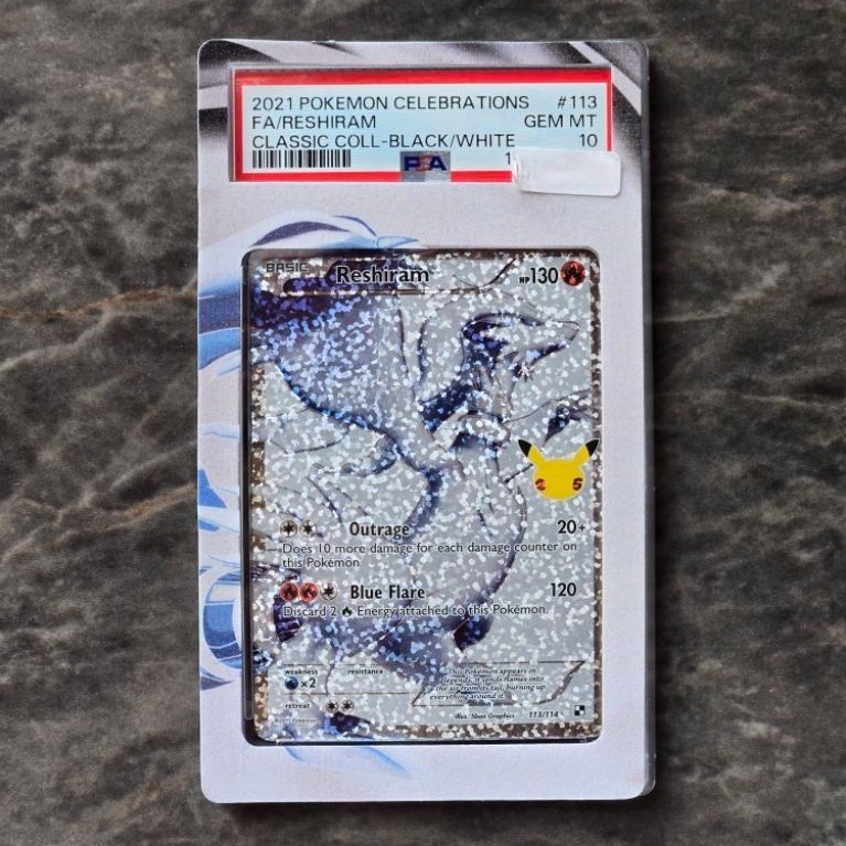Reshiram 25th Anniversary #110 Pokemon English PSA 10
