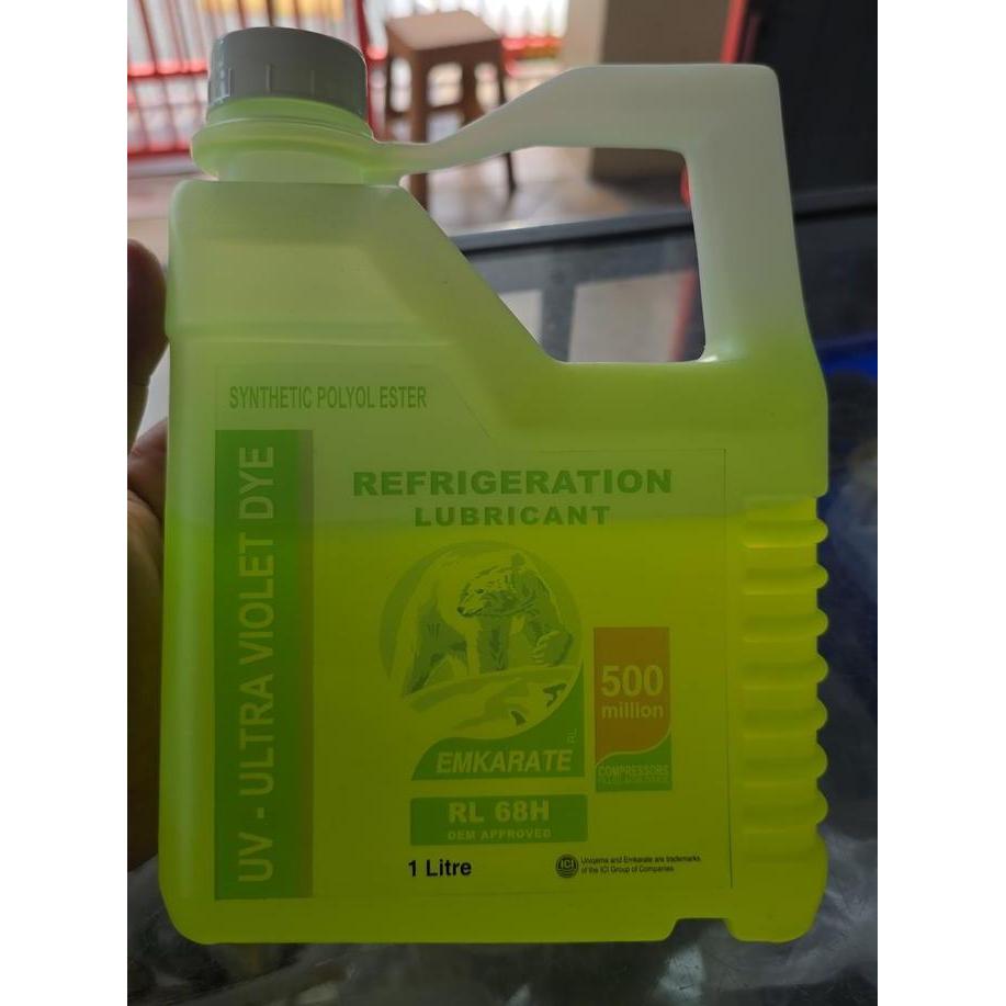 `````````] Oli Emkarate Oil synthetic polyol ester UV ultraviolet DYE untuk cek kebocoran pada AC mo