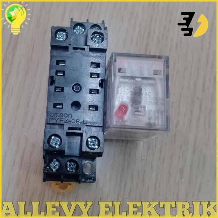 Relay Omron My2N-Gs 220Vac & Socket My2 Omron High Quality